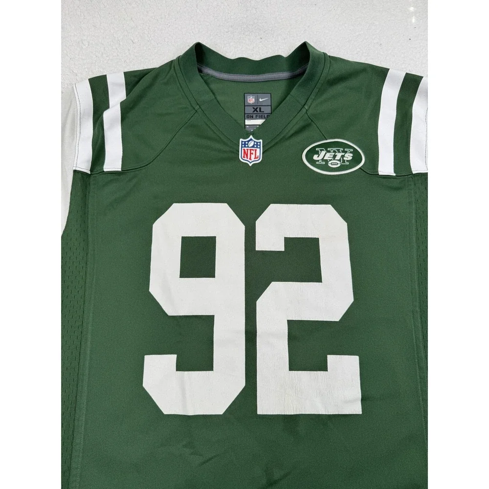New York Jets Football Jersey Mens XL Green NFL Nike OBrien 92 On Field